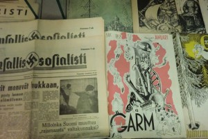 Tove Jansson gjorde omslagsillustationerna till den politiska satirtidskriften garm