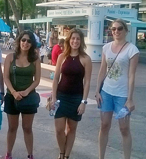 ÅA-forskare på strandboulevarden i Nice.