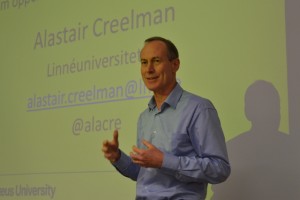 Alastair Creelman från universitetsbiblioteket i Kalmar är engagerad i e-lärande.