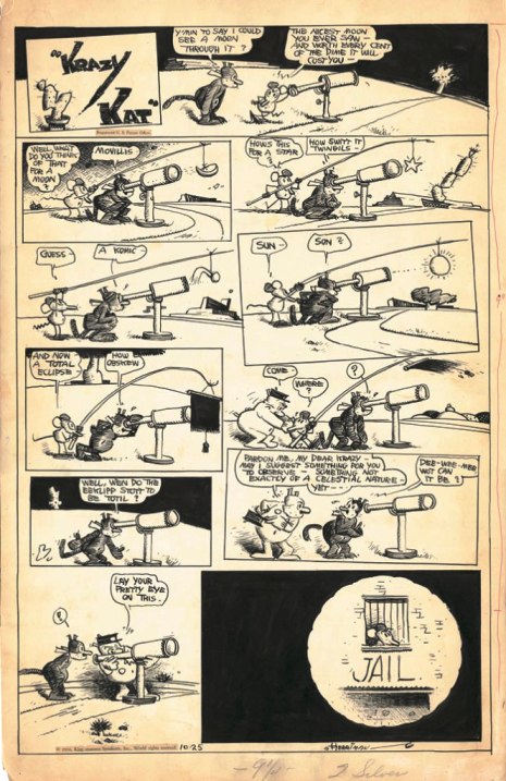 Krazy Kat, söndagssida den 25 oktober 1936.