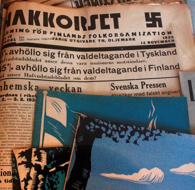 Den finlandssvenska nationalsocialistiska tidningen Hakkorset (1933-34), 13 november 1933.