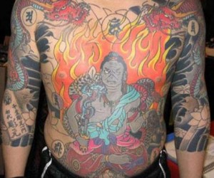 "Japansk" tatuering med Shinto-gud (?)
