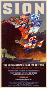 SIONs (Stop Isamization Of Nations) affisch för dagens kongress