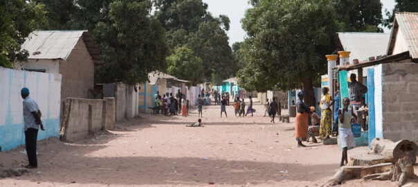 By i Gambia nära gränsen till Senegal där Kankurangen just samlat ihop pojkarna och fört dem till skogen.